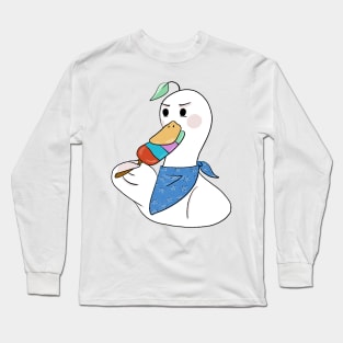 Doo Doo duck icream lover Long Sleeve T-Shirt